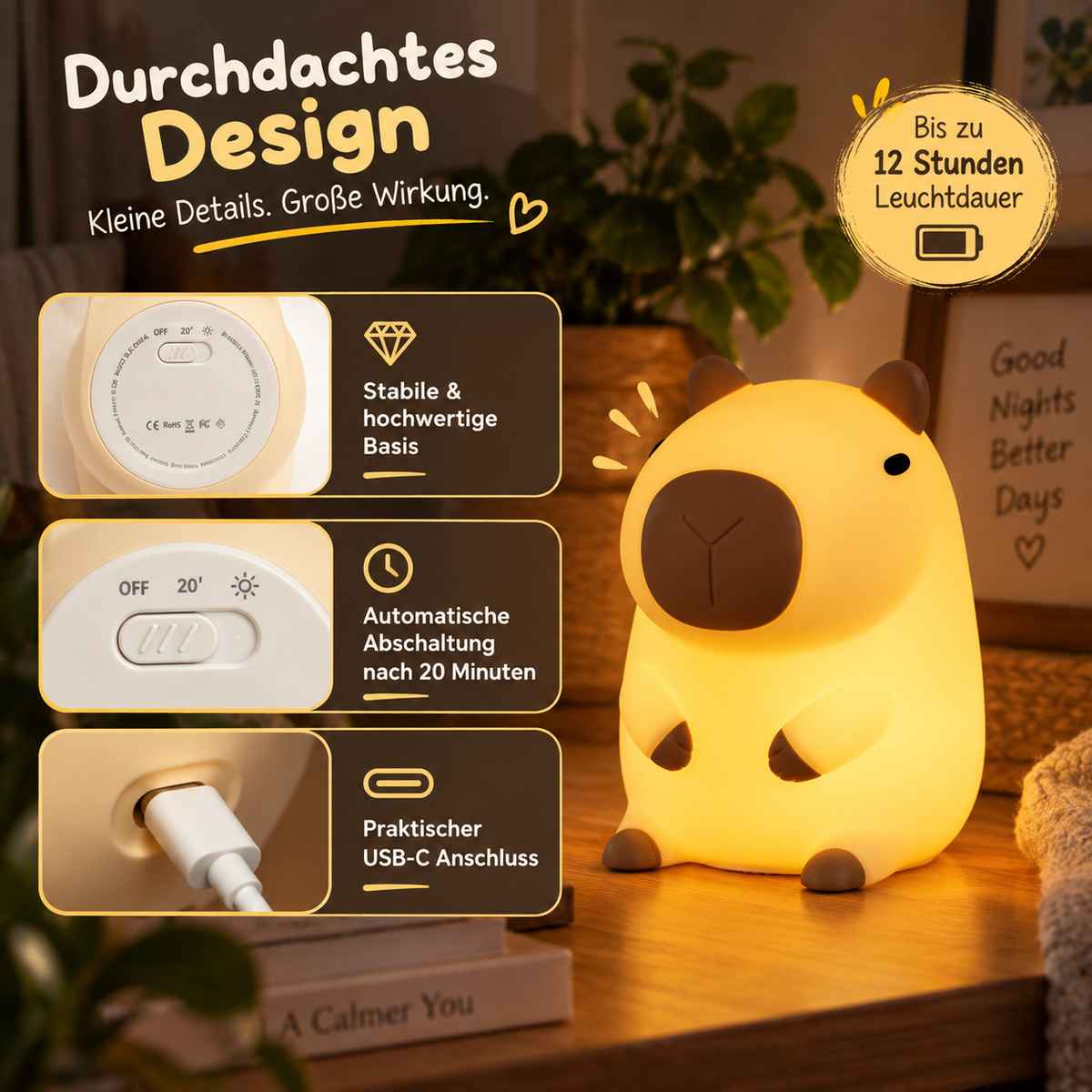 Capybara Nachtlicht